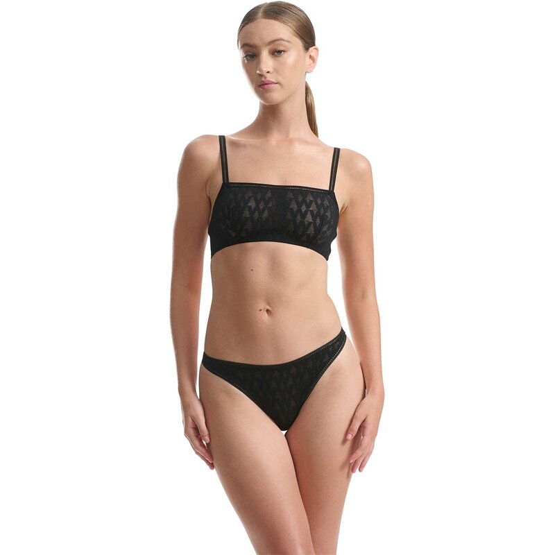 ウォルフォード レディース アンダー御召しもの ブラ Wolford BANDEAU BRALETTE Black 黒いこと