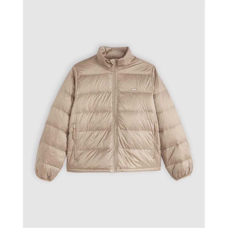 リーバイス レディース アウター ジャケット・ブルゾン Levis Polly Packable Dwn Jckt Caviar Taupe Gray グレー