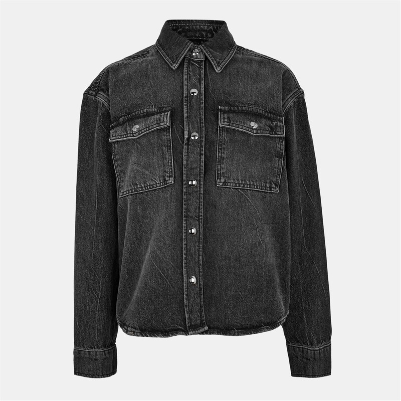 アニービン レディース アウター ジャケット・ブルゾン シャツ ANINE BING Anine Paxton Shirt Ld54 WASHED BLACK ブラック