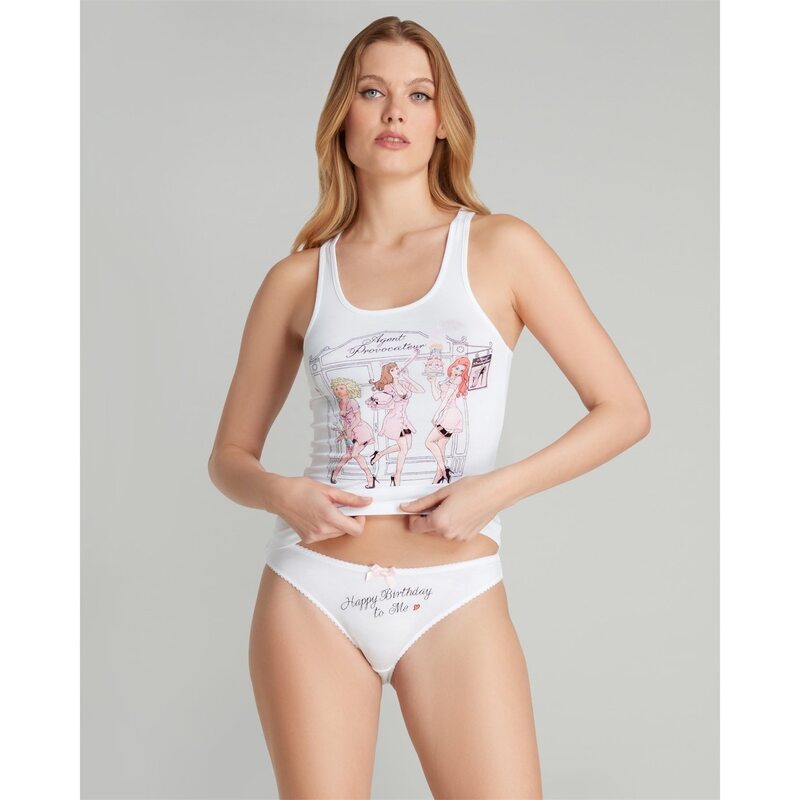 エージェントプロヴォケイター レディース アンダー御召しもの ナイト爵御召しもの 限りない Agent Provocateur 30TH GURTY Vest White/Multi 白いこと