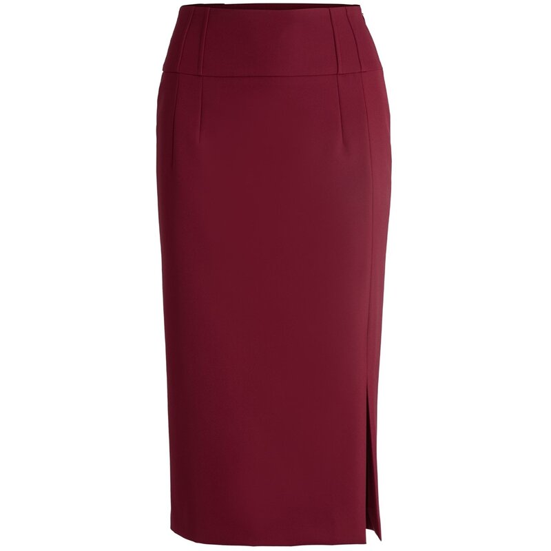 ボス レディース ボトムス スカート Boss Vizena 10254934 01 Dark Red レッド|ReVida 店