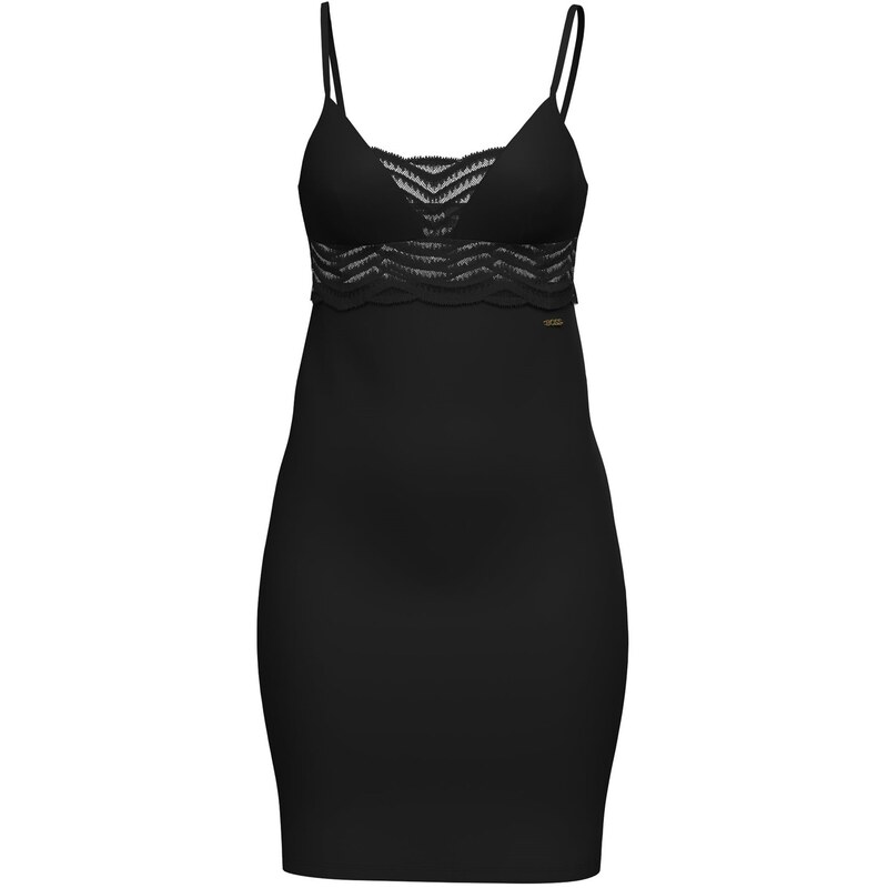 元締め レディース アンダー御召しもの ナイト爵御召しもの Boss Wave Nightie 10269524 01 Black 黒いこと
