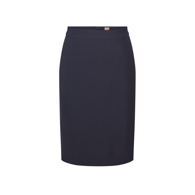 ボス レディース ボトムス スカート Boss Vilea Pencil Skirt Open Blue ブルー｜ReVida 店