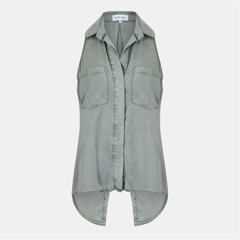 ベラダール レディース トップス シャツ Bella Dahl BD SL Split Back Ld99 Soft Army アーミー