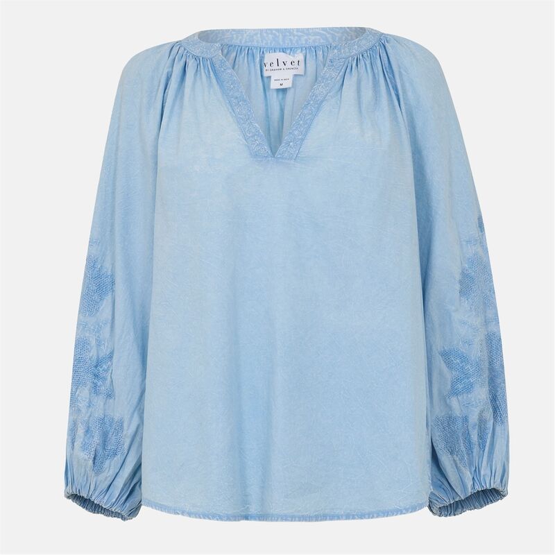 ヴェルヴェットバイグラハムスペンサー レディース トップス シャツ Velvet by Graham and Spencer Velvet Top Ld99 Chambray