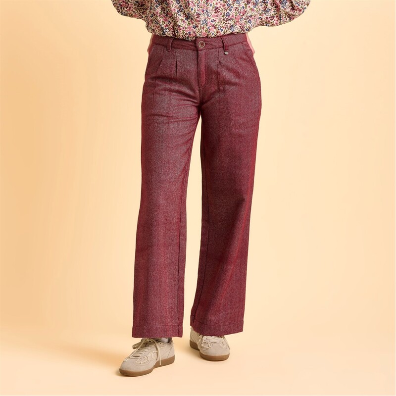 ウィグル レディース ボトムス カジュアルパンツ Brakeburn Burgundy Neve Trouser Burgundy バーガンディ