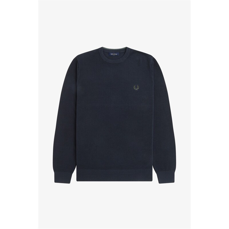 フレッドペリー メンズ アウター 編み物・プルオーバー Fred Perry Fred Pique Jumper 錫61 Navy 608 米国海軍
