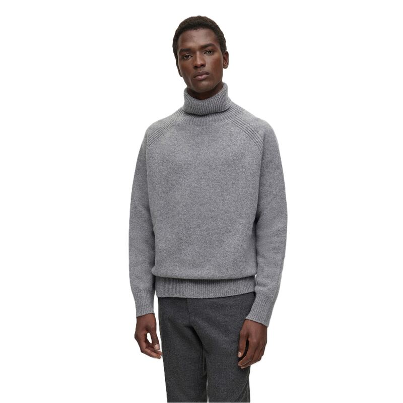 雇い主 メンズ アウター 編み物・プルオーバー Boss Milione 10252874 01 Grey 薄墨色
