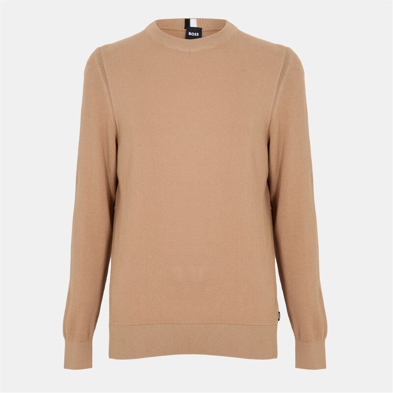 ボス メンズ アウター ニット・セーター Boss Ecaio 10241475 01 Medium Beige ベージュ｜ReVida 店