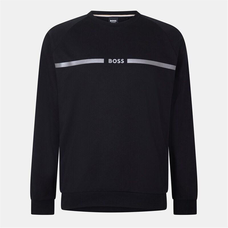主任者 メンズ アウター パーカー・スウェット 汗水 プルオーバー ロゴタイプ Boss Logo Sweatshirt Black 001 黒いこと