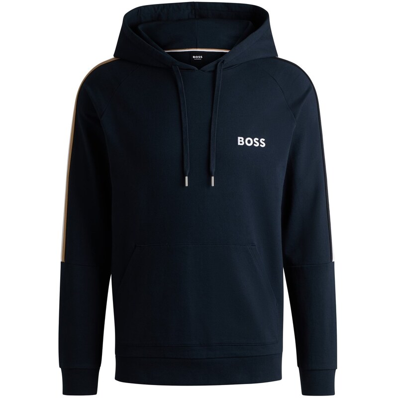 雇い主 メンズ アウター パーカー・スウェット パーカー Boss Iconic Hoodie 10241854 02 Hoody Mens Navy 米国海軍 パーカー-メンズファッション