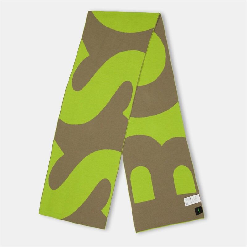 ボス メンズ アクセサリー マフラー・ストール・スカーフ Boss Acro Scarf-X 10252465 01 Light/Green グリーン