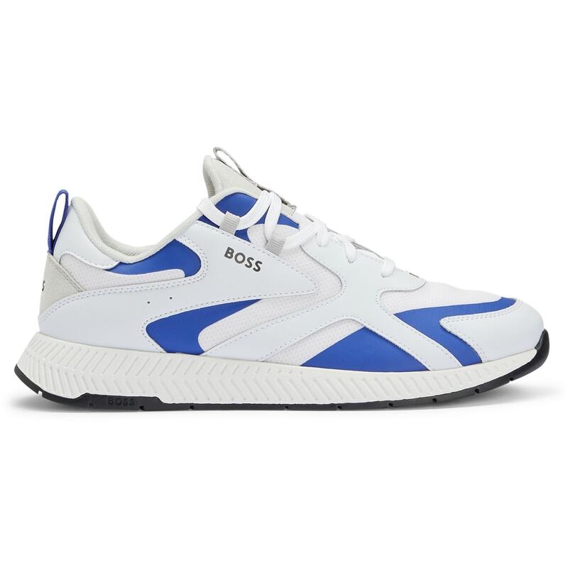ボス メンズ シューズ スニーカー Boss Titanium Runn Thly 10245714 01 Open White ホワイト