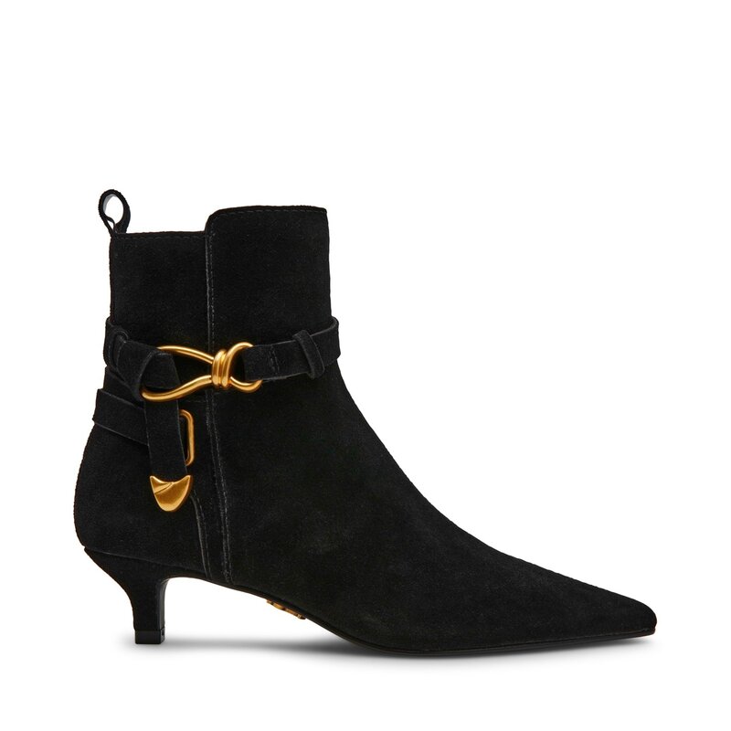スティーブ マデン レディース シューズ ブーツ・レインブーツ Steve Madden Madden Roller Ld54 Black Suede ブラック|ReVida 店