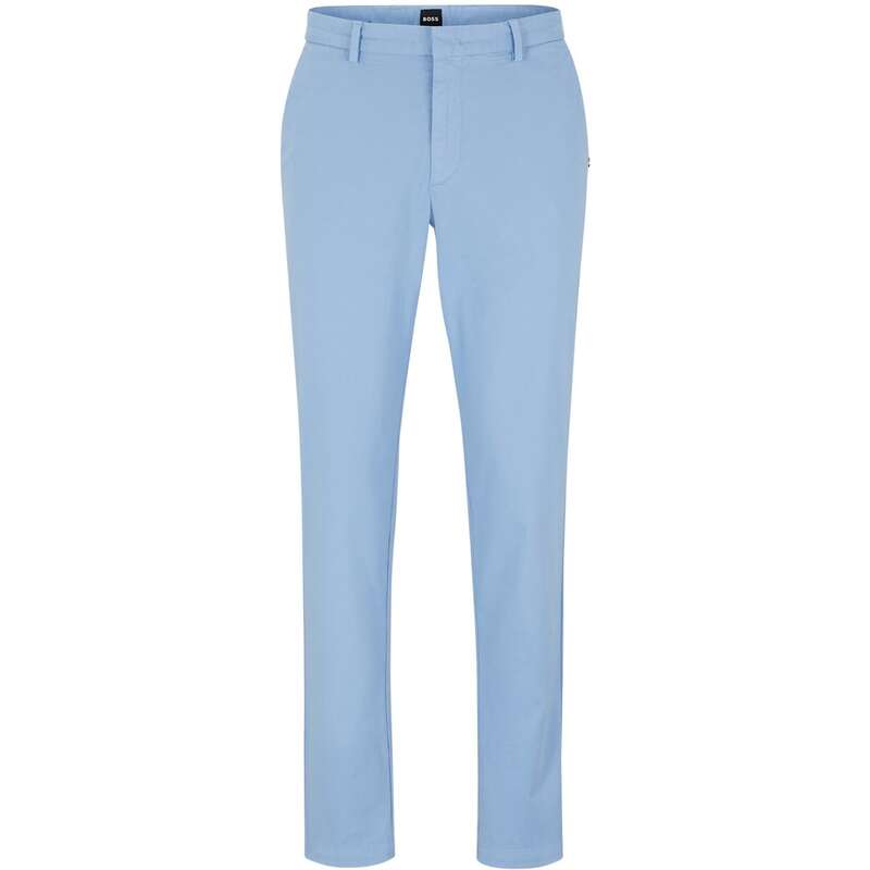 主任者 メンズ ボトムス 心地よいズボン下 か細い填まる Boss Kaito Slim Fit Chinos Open Blue 青色