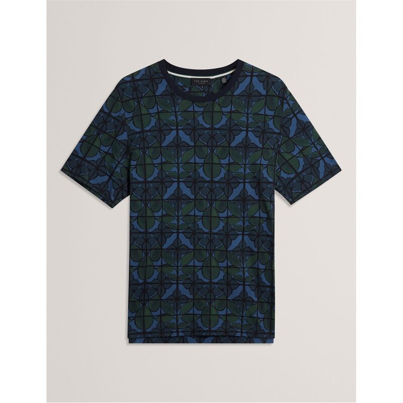 テッドベーカー メンズ トップス シャツ フラワー柄 フラワー Ted Baker Ted Floral Tshirt Sn54 Navy ネイビー