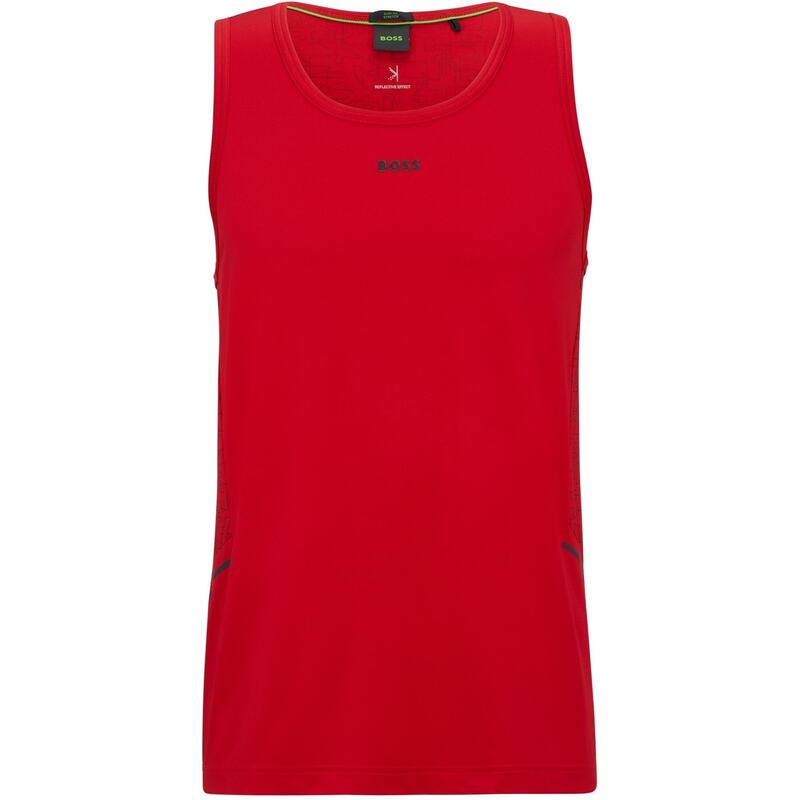 ボス メンズ トップス シャツ Boss Tank Active 1 10252322 01 Medium Red レッド