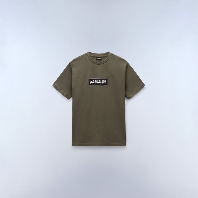 ナパピリ メンズ トップス Tシャツ ロゴ Napapijri S-Box Logo SS Tee Mens Tea Leaf