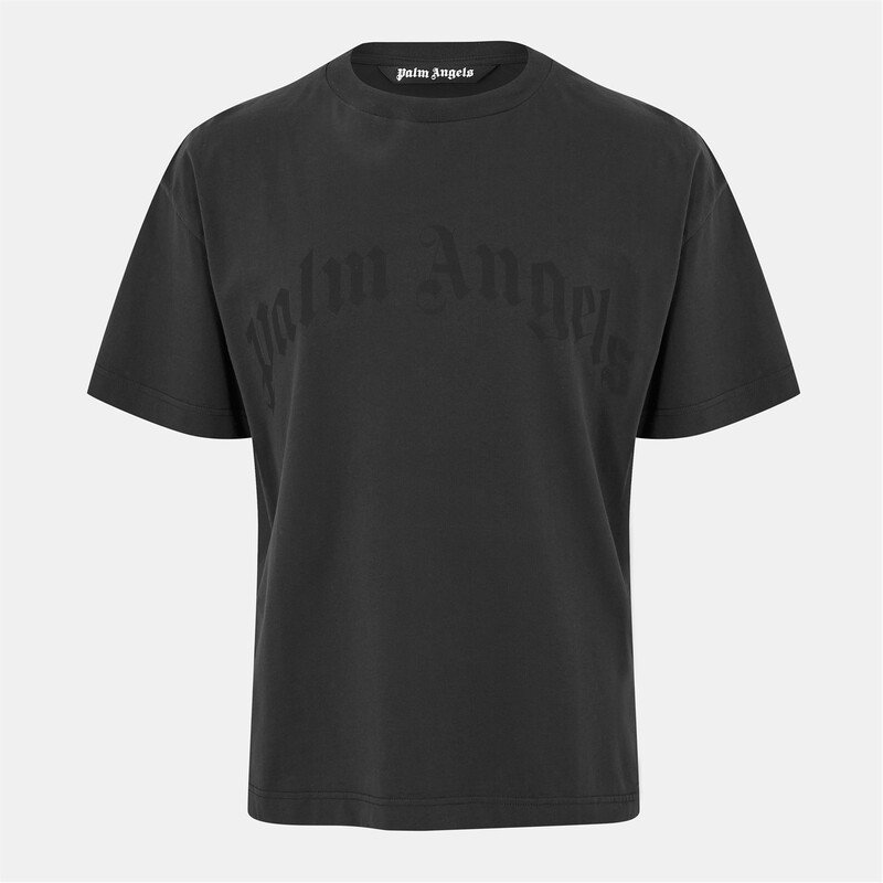 パーム・エンジェルス メンズ トップス Tシャツ ロゴ PALM ANGELS Palm Curve Logo T Sn54 Black/Black ブラック