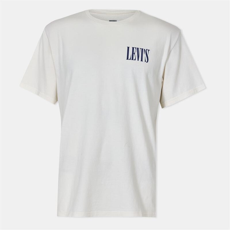 リーバイス メンズ トップス Tシャツ Levis Serif Cowboy Sn54 White ホワイト