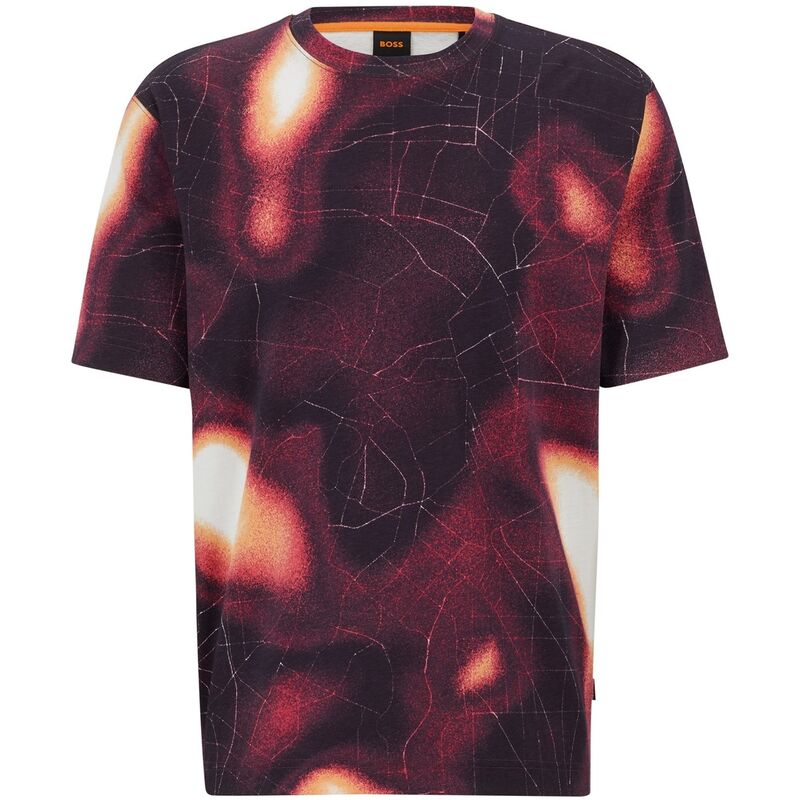 ボス メンズ トップス Tシャツ Boss Teheat 10189487 01 Medium Pink ピンク