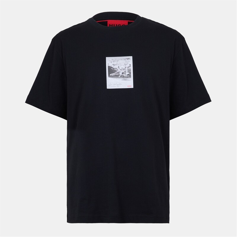 フューゴ メンズ トップス Tシャツ Hugo Darthy 10258299 01 Black ブラック