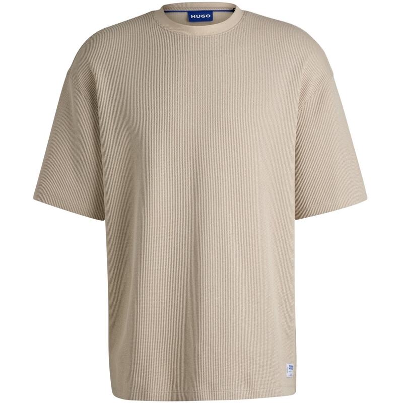 フューゴ メンズ トップス Tシャツ Hugo Waffle T-Shirt White 121 ホワイト