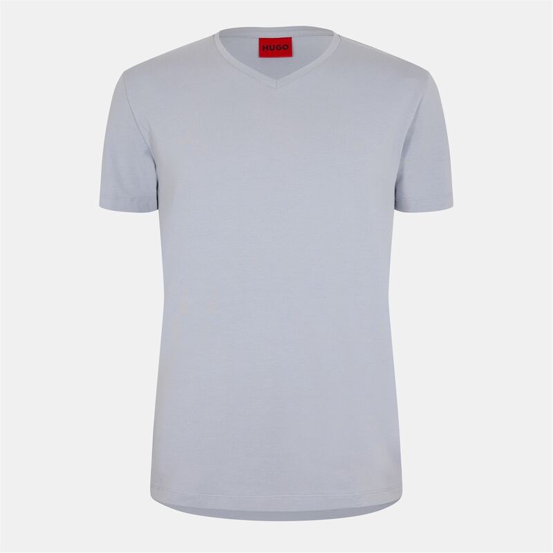 フューゴ メンズ トップス プルオーバー Vのど首 プルオーバー Hugo Short Sleeve V Neck T Shirt Medium Grey 薄墨色