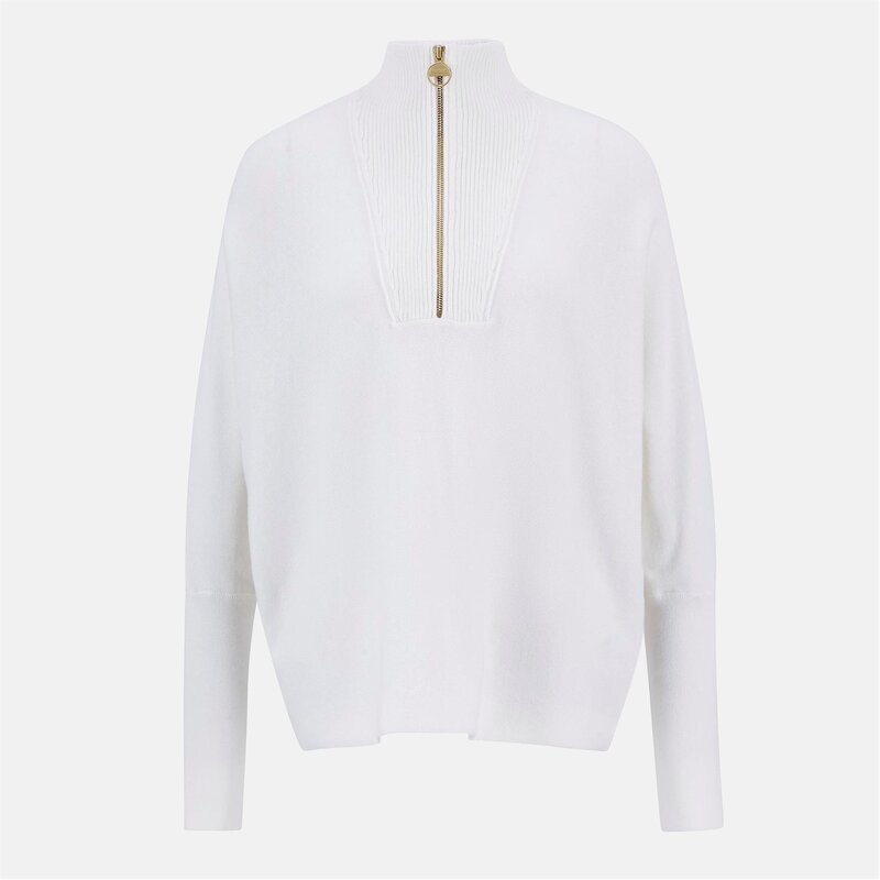 バブアー レディース アウター ニット・セーター ニット Barbour International Lola Knit Jumper Off White オフホワイト