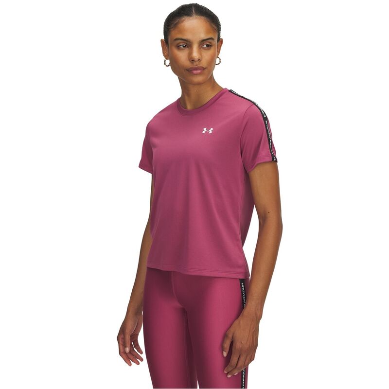 アンダーアーマー レディース トップス Tシャツ Under Armour Tech Taping Tee Ld54 Fuschia Dusk フューシャ