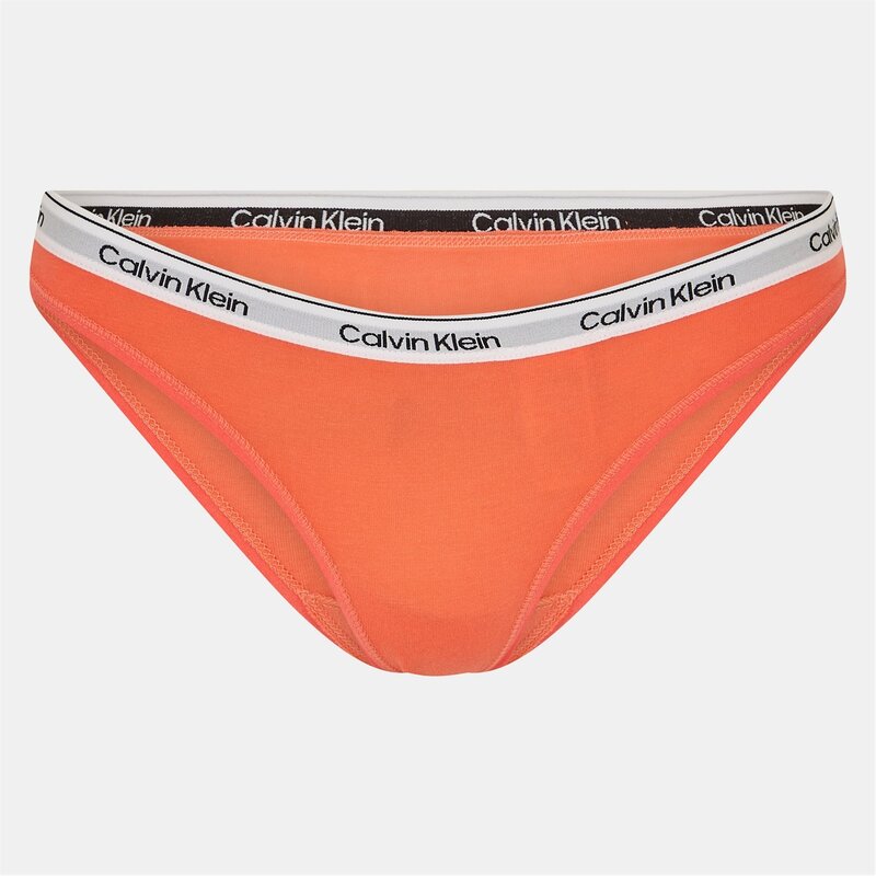 カルバンクライン レディース アンダー御召しもの ズボン下 ロゴタイプ Calvin Klein Logo Thong Coral Pop コーラル