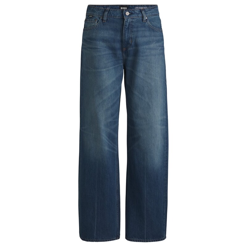 ボス レディース ボトムス デニムパンツ Boss Crossroad Super Bf 10263041 02 Dark Blue ブルー｜ReVida 店