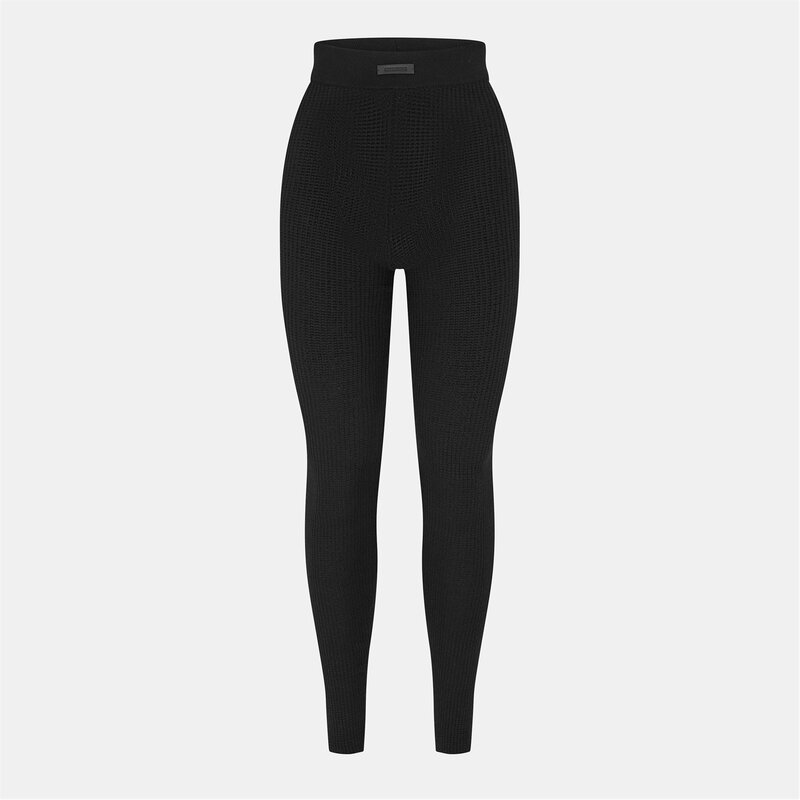 フィアオブゴッド レディース アンダーウェア ナイトウェア FEAR OF GOD ESSENTIALS FGE Waffle Legging Ld53 Jet Black ブラック|ReVida 店