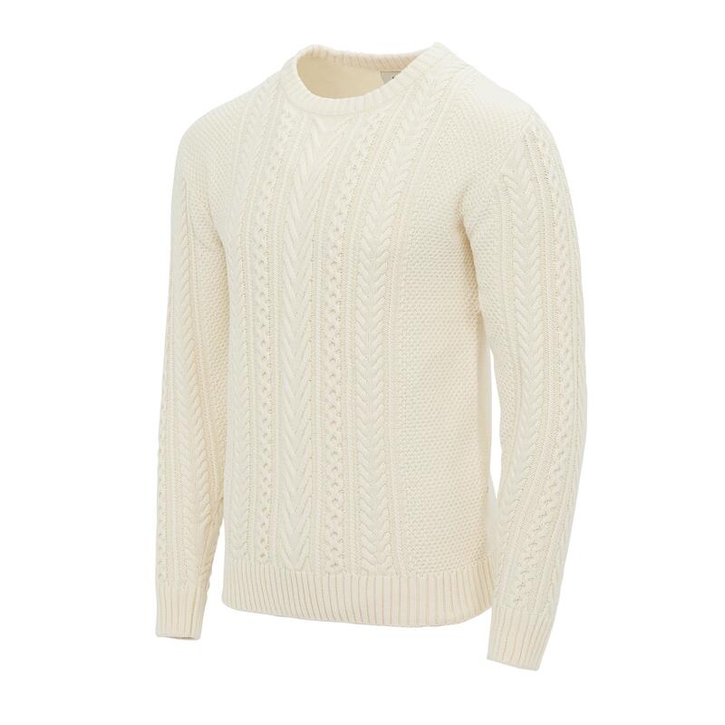 ファイヤートラップ メンズ アウター ニット・セーター ニット Firetrap Mens Cable Knit Jumper Ecru エクリュ