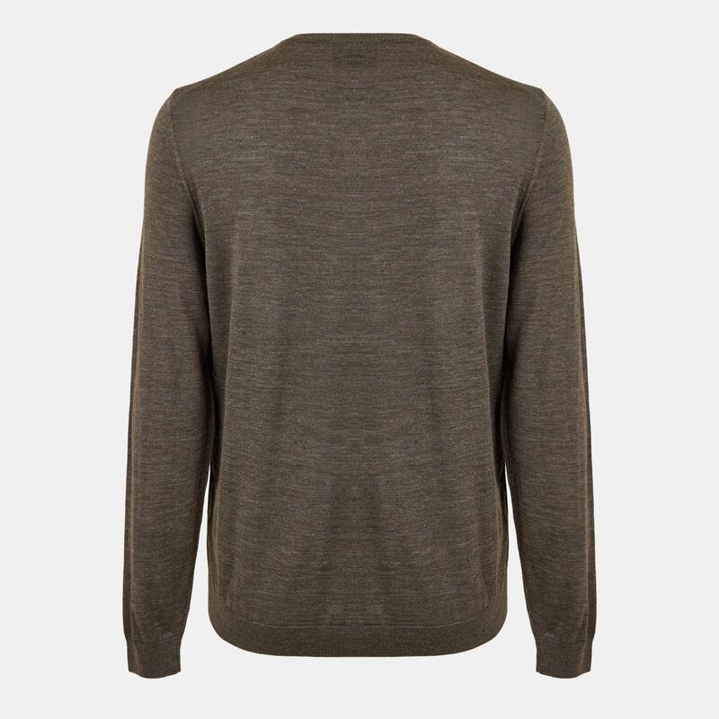 ボス メンズ アウター ニット・セーター ウール ニット Boss Men Leno Knit Jumper Soft Virgin Wool Open Green グリーン