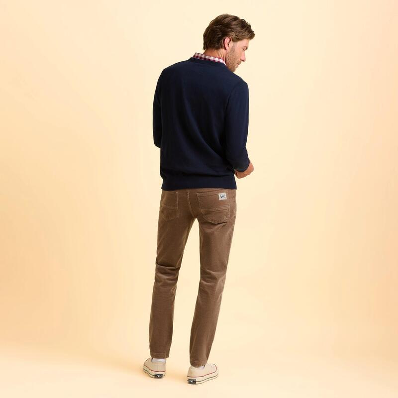 ウィグル メンズ アウター ニット・セーター クルーネック Brakeburn Atworth Crew Neck Jumper Navy ネイビー