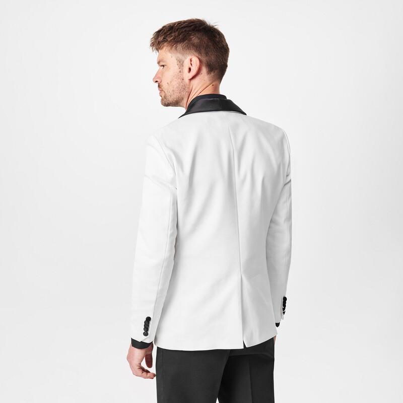 ツイステッド テイラー メンズ アウター ジャケット・ブルゾン スリムフィット ジャケット Twisted Tailor Stanhope Slim Fit Tux Jacket White ホワイト