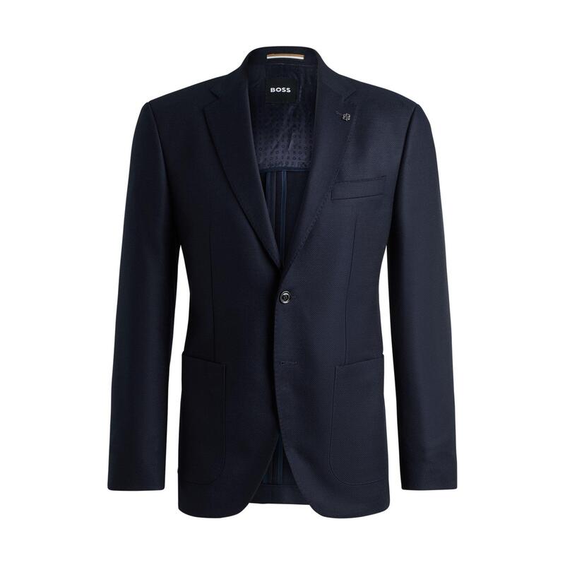 ボス メンズ アウター ジャケット・ブルゾン ジャケット Boss Men's Suit Jacket Dark Blue 404 ブルー｜ReVida 店
