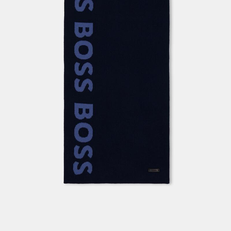 ボス メンズ アクセサリー マフラー・ストール・スカーフ Boss Paradiso Set 10256758 01 Dark Blue ブルー