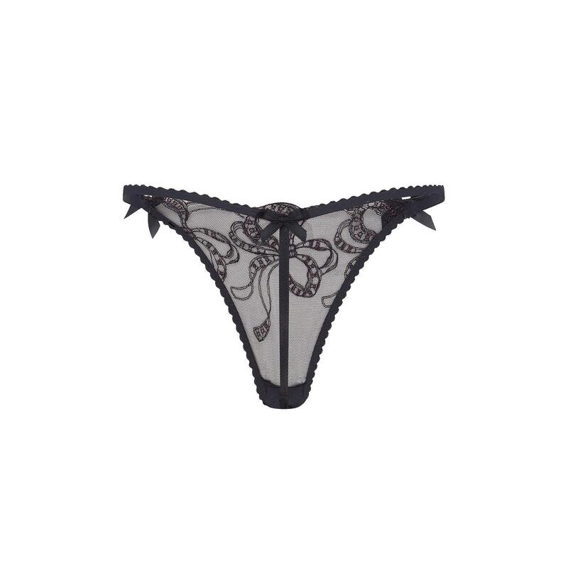 エージェントプロヴォケイター レディース アンダーウェア パンツ Agent Provocateur LOUELLA Thong Black/Pink ブラック