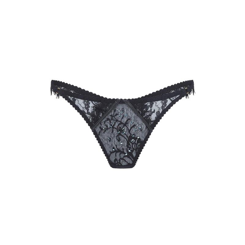 エージェントプロヴォケイター レディース アンダー御召しもの ズボン下 Agent Provocateur ROXANNIE Thong Black 黒いこと