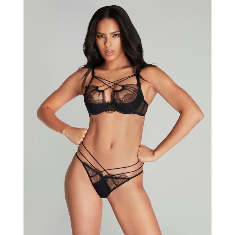 エージェントプロヴォケイター レディース アンダー御召しもの ズボン下 Agent Provocateur HALLEY Full Brief Black 黒いこと