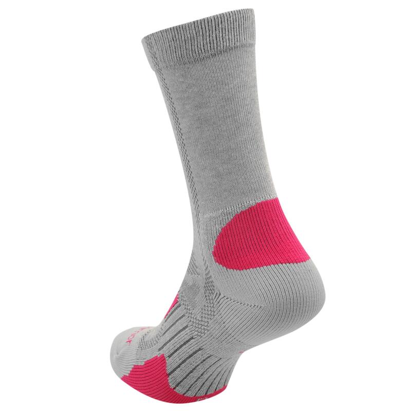 カリマー レディース アンダーウェア 靴下 Karrimor 2 Pack Walking Socks Womens Light Grey/Pink グレー