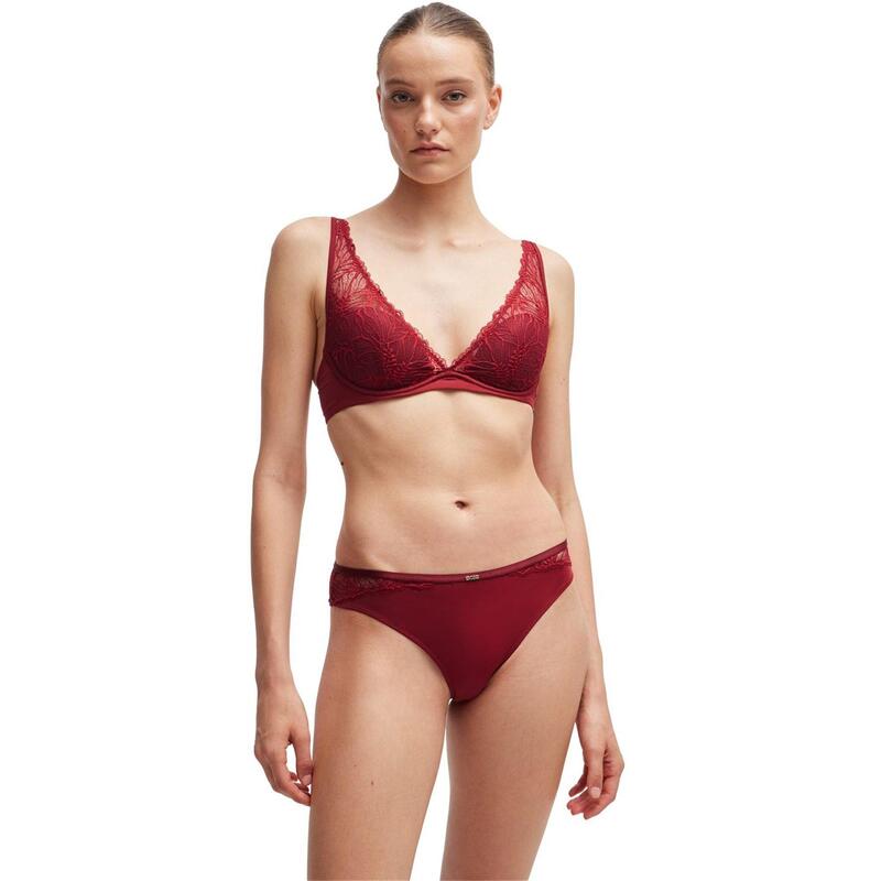 元締め レディース アンダー御召しもの ブラ Boss Women\u0027s Bianca Plunge Bra Medium Red 赤いこと