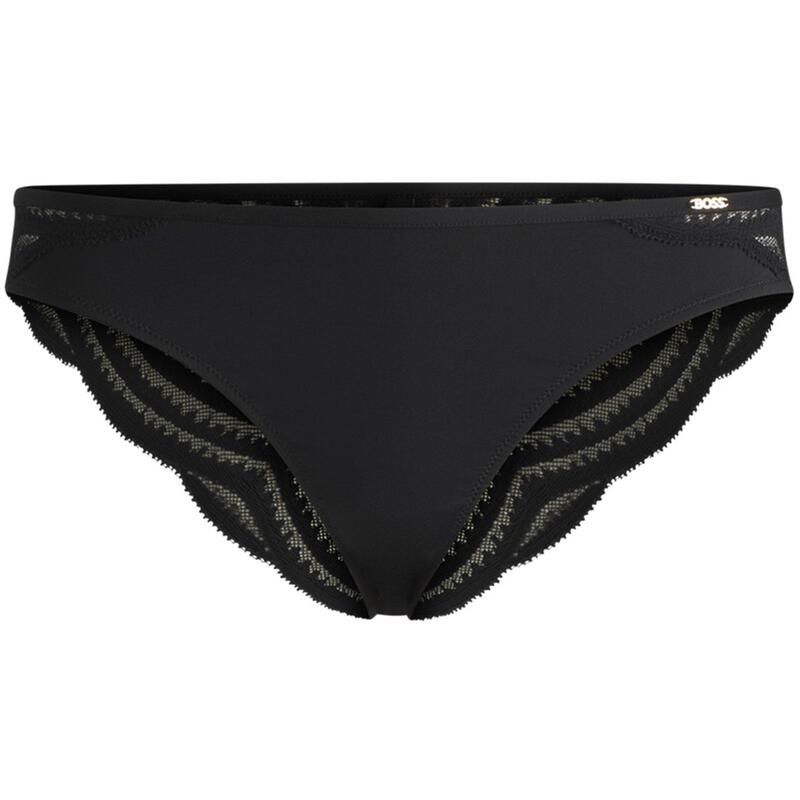 元締め レディース アンダー御召しもの ズボン下 スピード競技 Boss Boss Brief Wave Lace 10269294 01 Black 黒いこと
