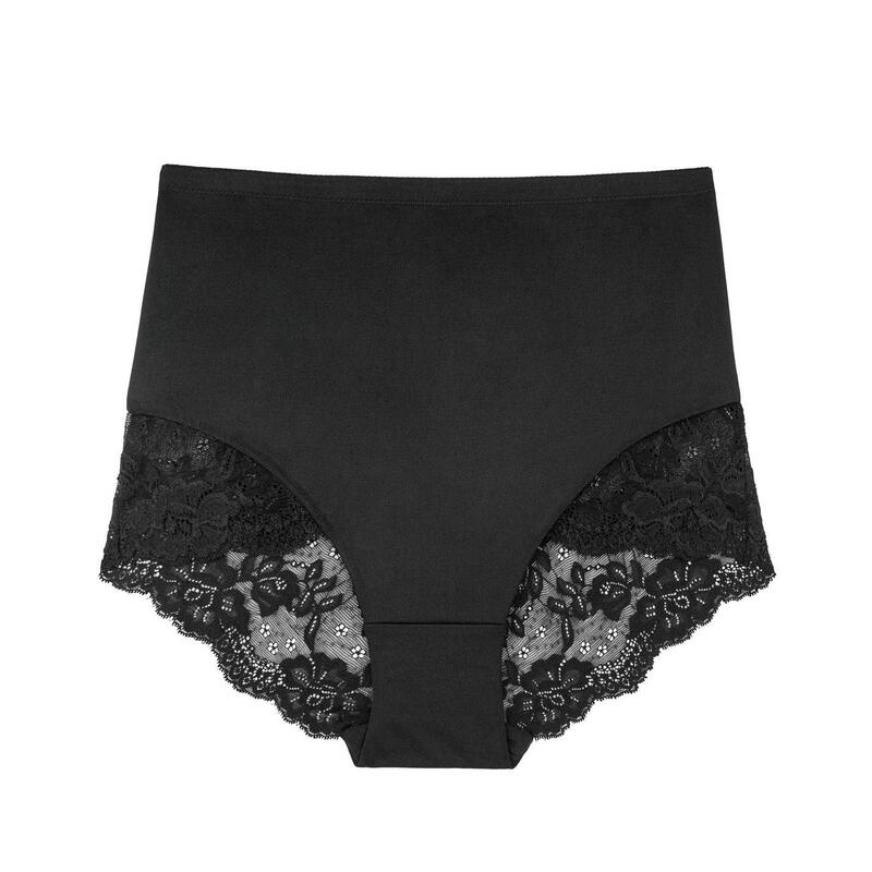 ドリーナ レディース アンダー御召しもの ズボン下 Dorina Brigette Mid-Waisted Shaping Briefs Black 黒いこと