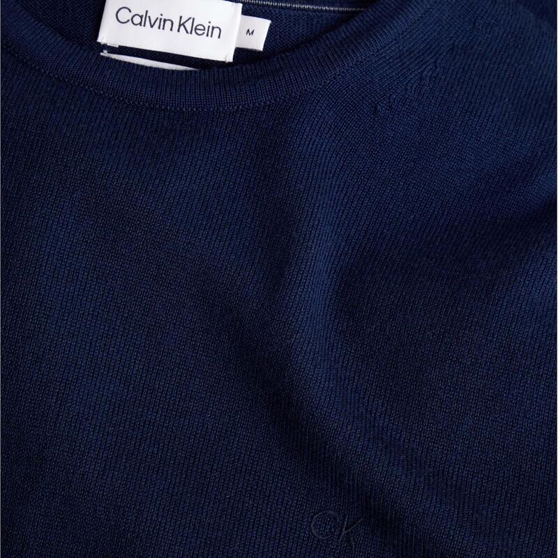 カルバンクライン メンズ アウター ニット・セーター ウール Calvin Klein Merino Wool Jumper Navy ネイビー