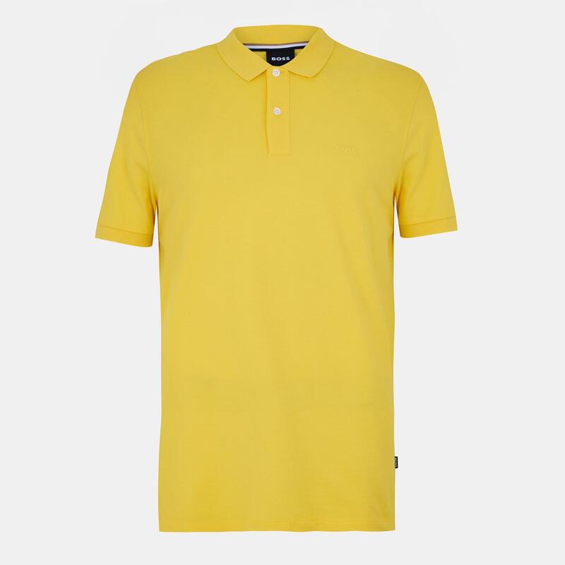 ボス メンズ トップス ポロシャツ Boss Men's Pallas Polo Shirt Folded Collar Bright Yellow イエロー|ReVida 店