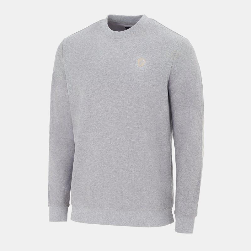 ハウィック メンズ アウター ニット・セーター クルーネック Howick Crew Neck Jumper Mens Mid. Grey Marl グレー