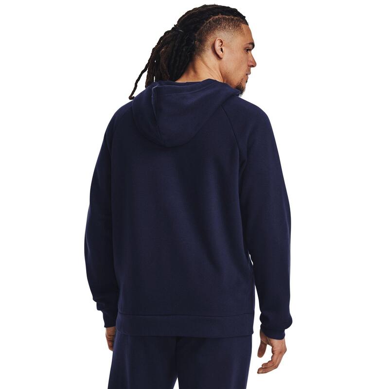 アンダーアーマー メンズ アウター パーカー・スウェット フリース Under Armour UA Rival Fleece Full-Zip Hoodie Mens Navy ネイビー|ReVida 店